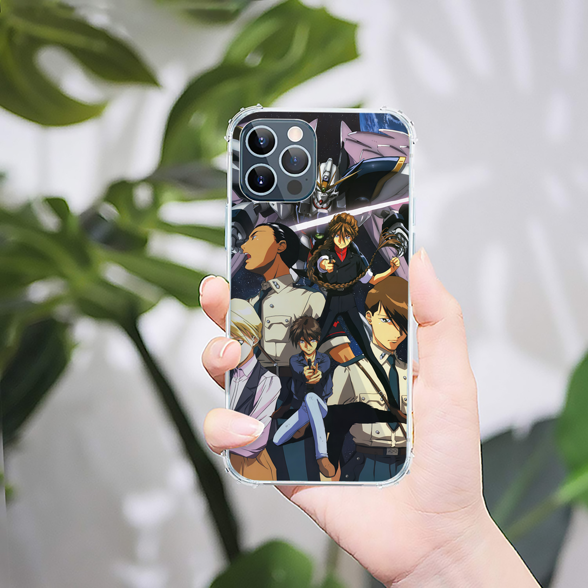 （画像用） 機動戦士ガンダム Mobile Suit Gundam 【iPhone 12シリーズ対応】透明スマホケース（クリアソフトケース）